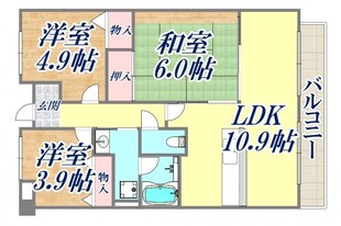 ベレッツア芦屋1の物件間取画像